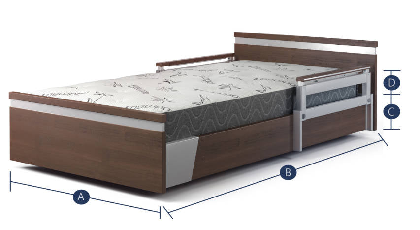 Aura Premium 39" Home Electric Hospital Bed Frame