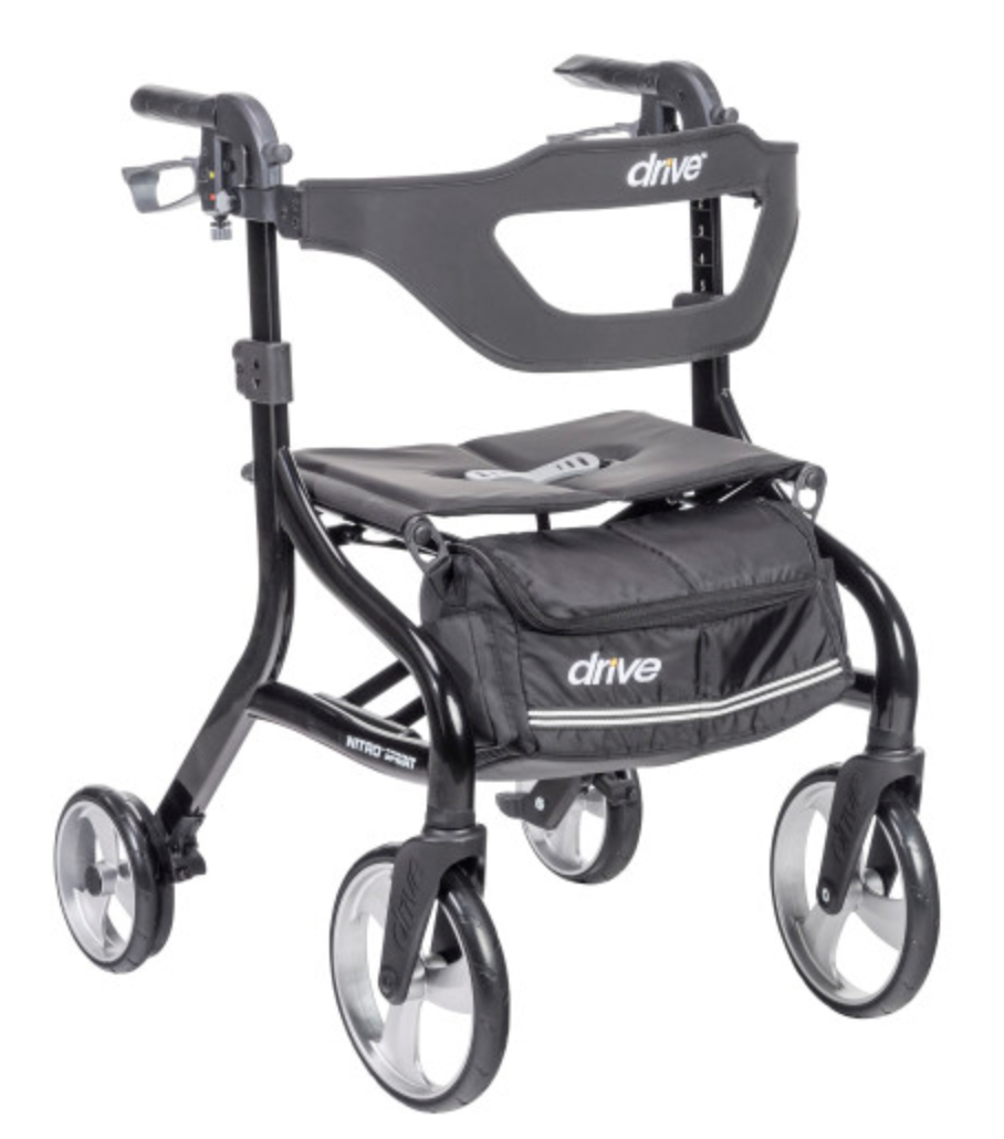 4 Wheel Rollator Walker with Seat