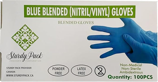 Sturdy Pack Nitrile Blended Gloves- Powder-Free