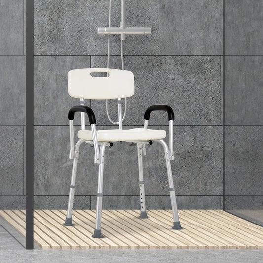 Shower Chair with Backrest and Arms